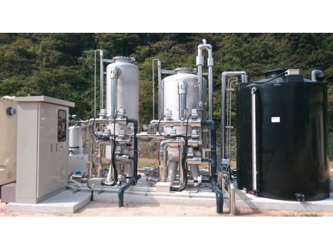 Turbidity decrease and chemical injection suitability for filter (vessel) [ProMix system]